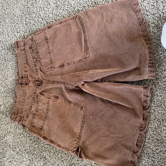 NWOT Free People Bayside Carpenter Shorts - SZ . 0 - Brown - Picture 6 of 7